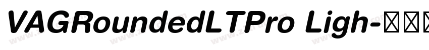 VAGRoundedLTPro Ligh字体转换